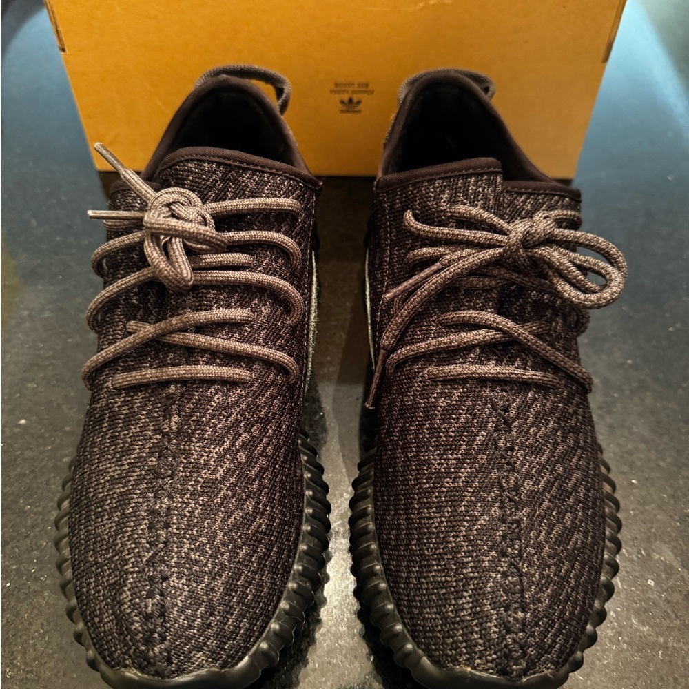 Adidas Yeezy Men's Pirate black Knit Sneakers